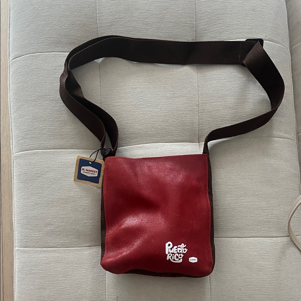 Puerto Rico Red and Brown travel  Bag